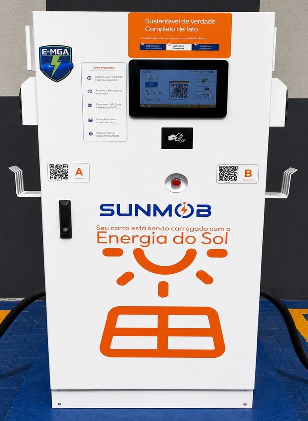Carregador DC SunMob de recarga rápida para carro elétrico, de 40 a 160 kW