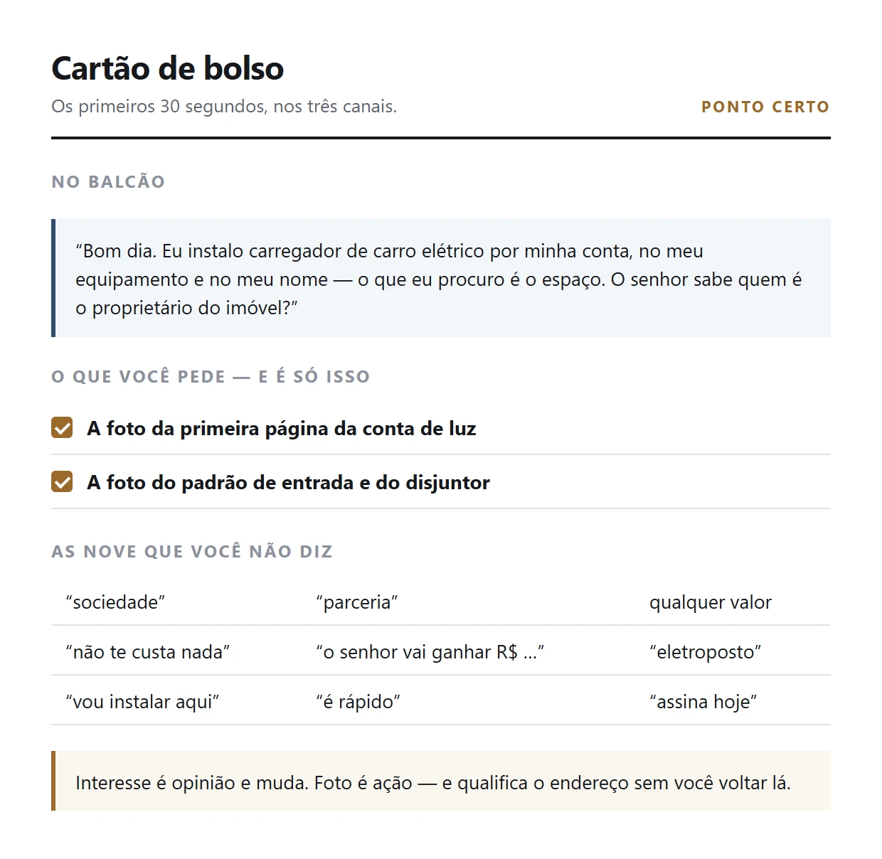 Cartão de bolso